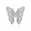 Brosa Discret Butterfly decorata cu cristale cubic zirconia