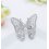Brosa Discret Butterfly decorata cu cristale cubic zirconia