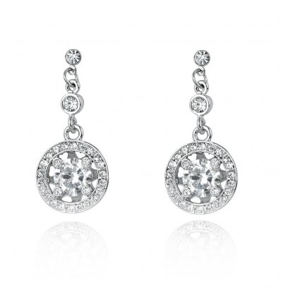 Cercei cu cristale Swarovski "Perfect Circle"