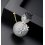 Brosa Diamond Snow Man cu cristale cubic zirconia