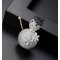 Brosa Diamond Snow Man cu cristale cubic zirconia