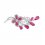 Brosa cu cristale cubic zirconia Pink Blossom