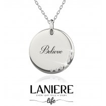 Colier din argint 925% cu cristale cubic zirconia "Believe" LANIERE Life