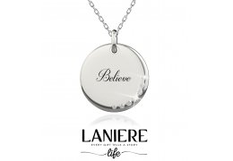 Colier din argint 925% cu cristale cubic zirconia "Believe" LANIERE Life