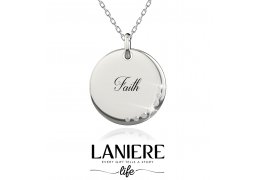 Colier din argint „Faith” cu sapte cristale cubic zirconia LANIERE Life