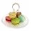 Platou din sticla cu maner argintat si Set de 6 macarons artizanal