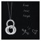 Colier din argint „Live. Love. Laugh” SMALL - Wear your feelings! LANIERE Life