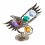 Figurina cu cristale Swarovski - Colorful Eagle