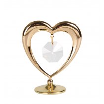 Gold Heart - Marturii nunta cu cristale Swarovski