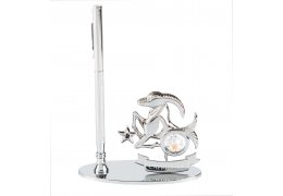 Decoratiune de birou cu pix, decorata cu cristale Swarovski - Capricorn