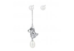 Cercei din argint si decorati cu perle Festival