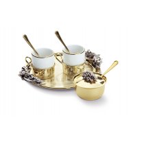 Set pentru Cafea GOLD- Vintage Espresso made by Chinelli Italy