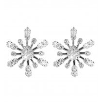Cercei din argint Snowflake