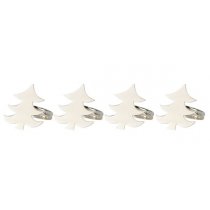 Set de inele argintate pentru servetele - Christmas Tree