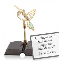 Paulo Coelho - despre curaj - Colectia citate motivationale cu cristale Swarovski