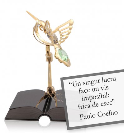 Paulo Coelho - despre curaj - Colectia citate motivationale cu cristale Swarovski