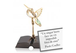 Paulo Coelho - despre curaj - Colectia citate motivationale cu cristale Swarovski