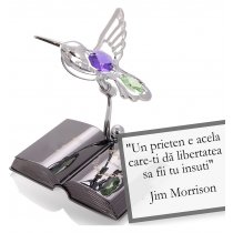 Jim Morrison - despre frumusetea prieteniei - Colectia citate motivationale cu cristale Swarovski