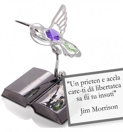 Jim Morrison - despre frumusetea prieteniei - Colectia citate motivationale cu cristale Swarovski