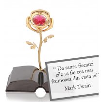 Mark Twain - Despre viata -  Colectia "Citate motivationale cu cristale Swarovski"