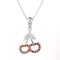 Martisor Pandantiv Argint 925% "Mon Red Cherry"