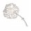 Brosa cu cristale cubic zirconia si perla Dandelion