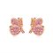 Cercei Pink Butterfly decorati cu cristale
