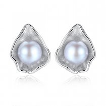Cercei din argint 925 White Pearl