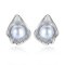 Cercei din argint 925 White Pearl