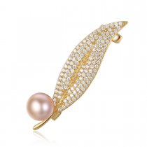 Brosa din argint 925 Pink Sping Pearl