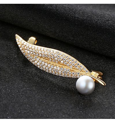 Brosa din argint 925 White Sping Pearl