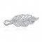 Brosa cu cristale White Leaf