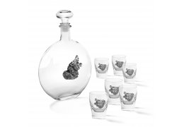 Set vodka 6 pahare "Fierce Bear" by Chinelli