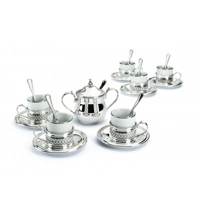 Set argintat pentru cafea by Chinelli Italy