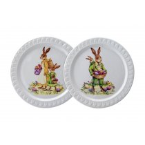 Set de 2 farfurii cu iepurasi Vintage Bunny