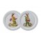 Set de 2 farfurii cu iepurasi Vintage Bunny