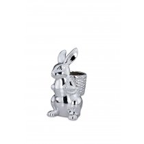 Iepuras Decorativ Silver Easter 26 cm