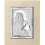 Icoana pe foita de argint cu Fecioara Maria - 16 x 14 cm