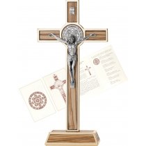 Statueta crucifix argintat 20 cm