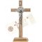 Statueta crucifix din lemn cu detalii argintate 20 cm