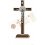 Statueta crucifix din metal cu detalii argintate 20 cm