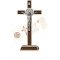 Statueta crucifix din metal cu detalii argintate 20 cm