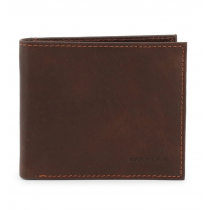 Portofel din piele Carrera Jeans Dark Brown