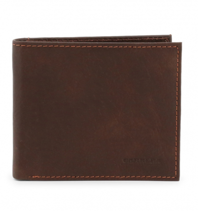 Portofel din piele Carrera Jeans dark brown