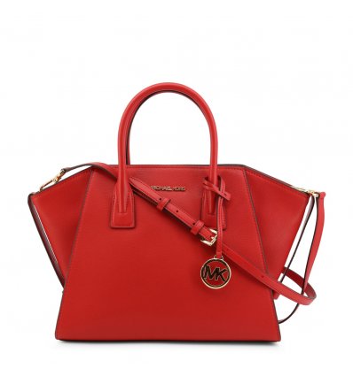 Geanta din piele Michael Kors Red Flame