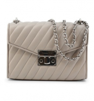 Geanta din piele Michael Kors Pearl Grey