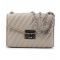 Geanta din piele Michael Kors Pearl Grey