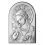 Iconita argintata Maica Domnului si pruncul 6*9 cm