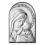 Icoana argintata Fecioara Maria si Pruncul 6x9 cm