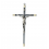 Crucifix Iisus Hristos argintat  -14 cm